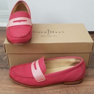 Cole Haan Red Reflective Penny Loafer